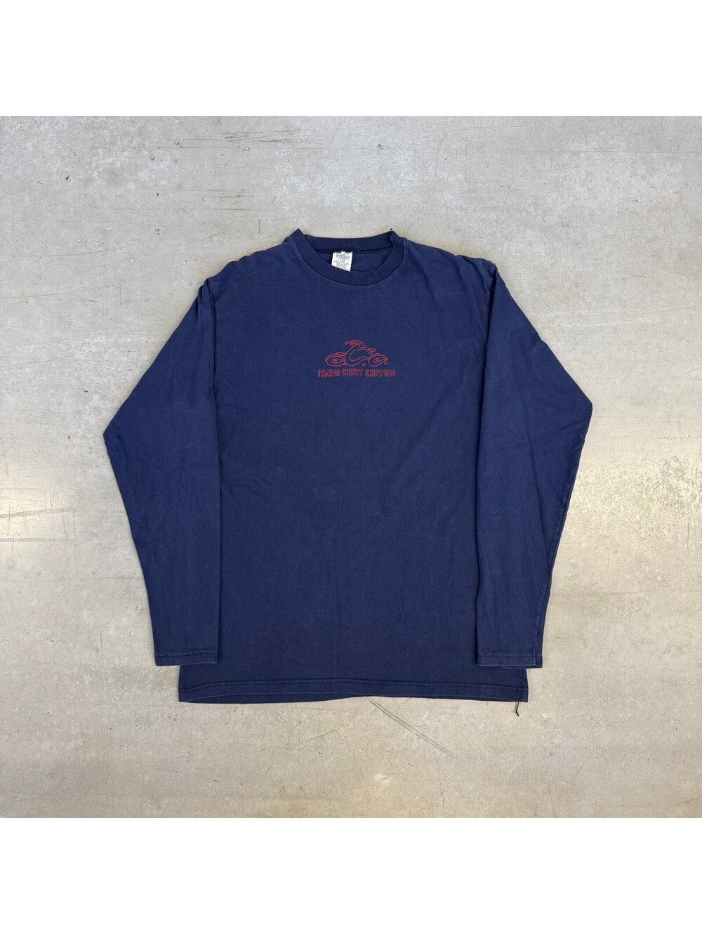 Vintage 90s Orange County Choppers Motorcycle Graphic Longsleeve Shirt Large